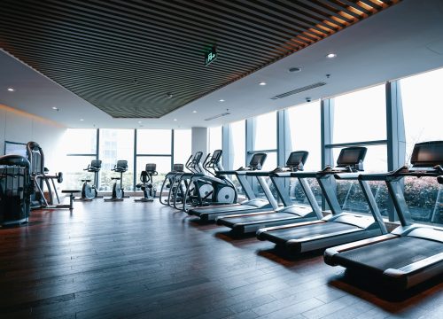 Modern,Light,Gym.,Sports,Equipment,In,Gym.,Barbells,Of,Different