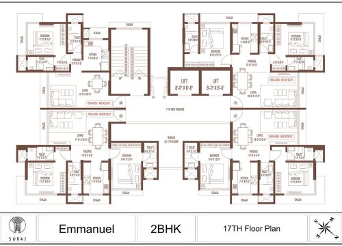 Suraj Emmanuel Plan - 2 BHK